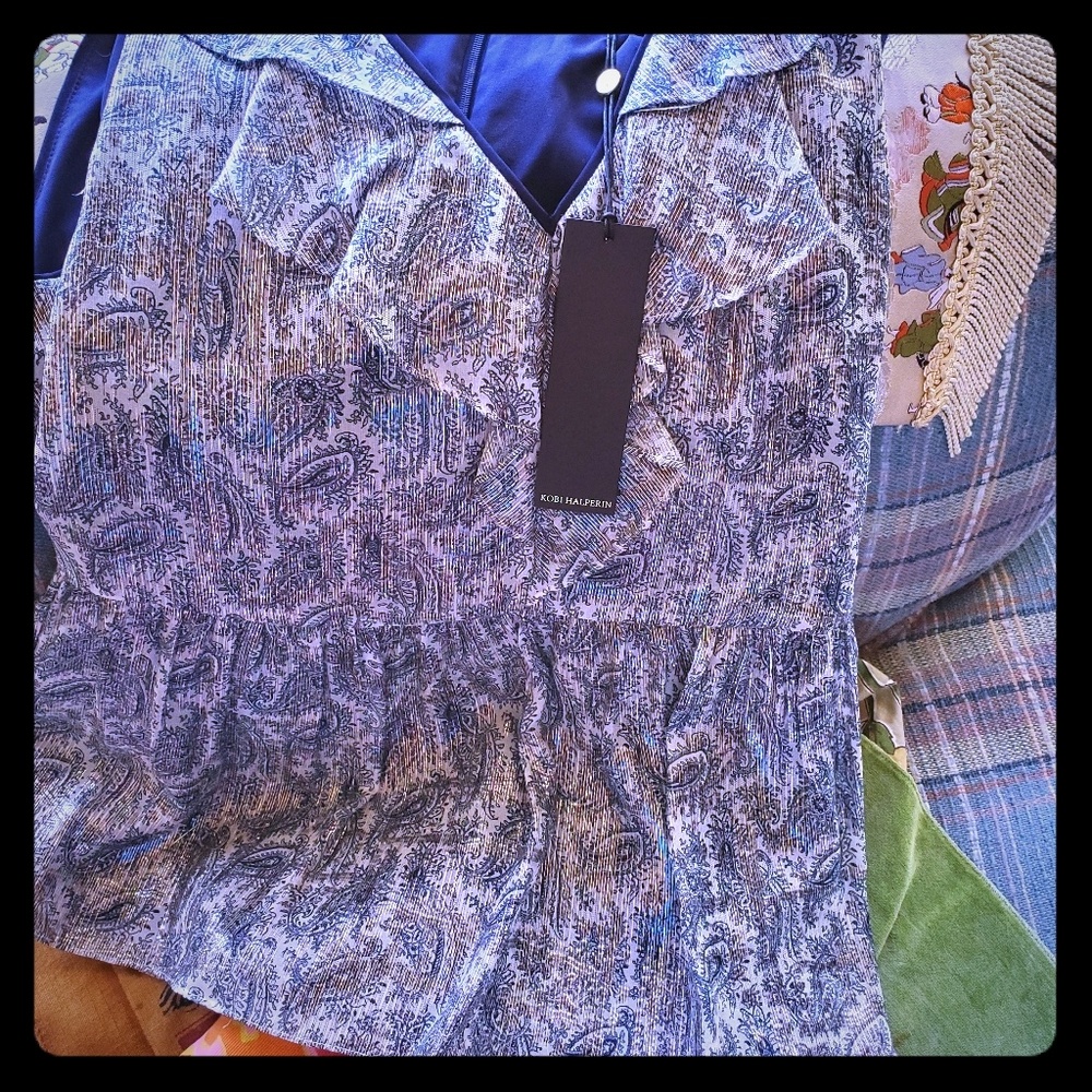 Kobi Halperin metallic blouse